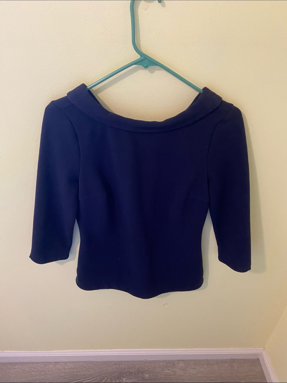 Boden Navy Top with Multicolor Stripe Detail - Picture 3 of 3